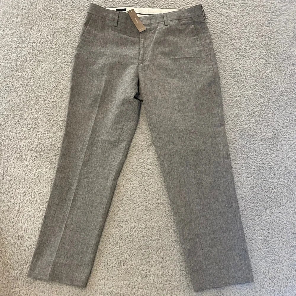 NWT J.Crew Ludlow Slim Fit Pant Mens 32x26 (Tag 30x30) Linen Blend Somelos H4161